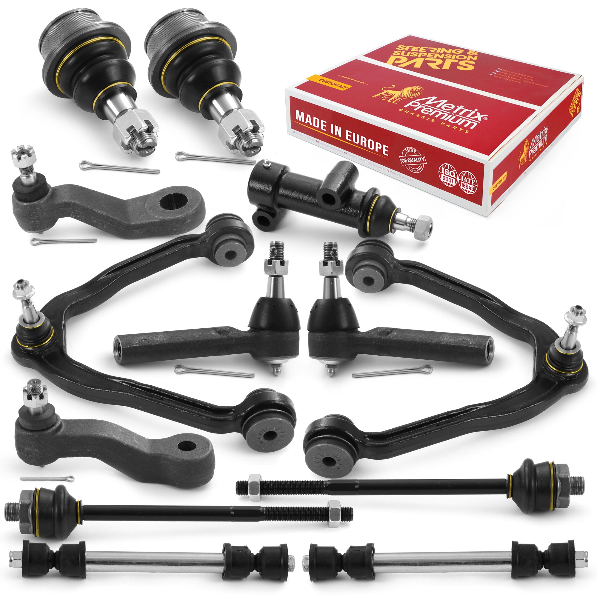 Metrix Premium Front End 13 PC Suspension Kit 95872MT for Chevrolet, GMC aftermarket spare parts