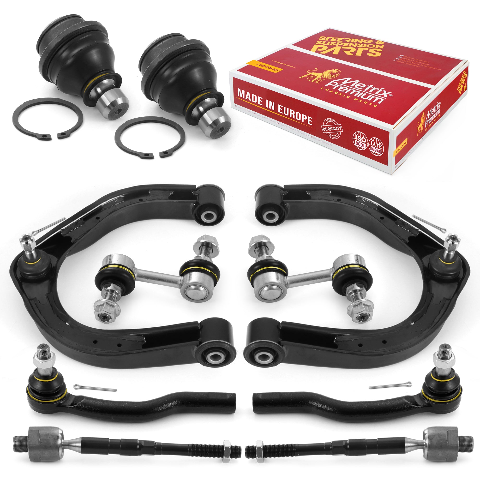 Metrix Premium Front End 10 PC Suspension Kit 95874MT for Infiniti, Nissan aftermarket spare parts