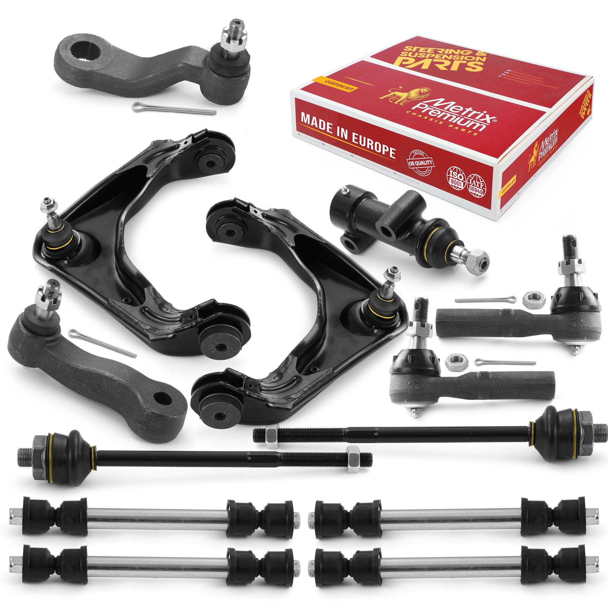 Metrix Premium Front End 13 PC Suspension Kit 95884MT for Chevrolet, GMC, Hummer aftermarket spare parts