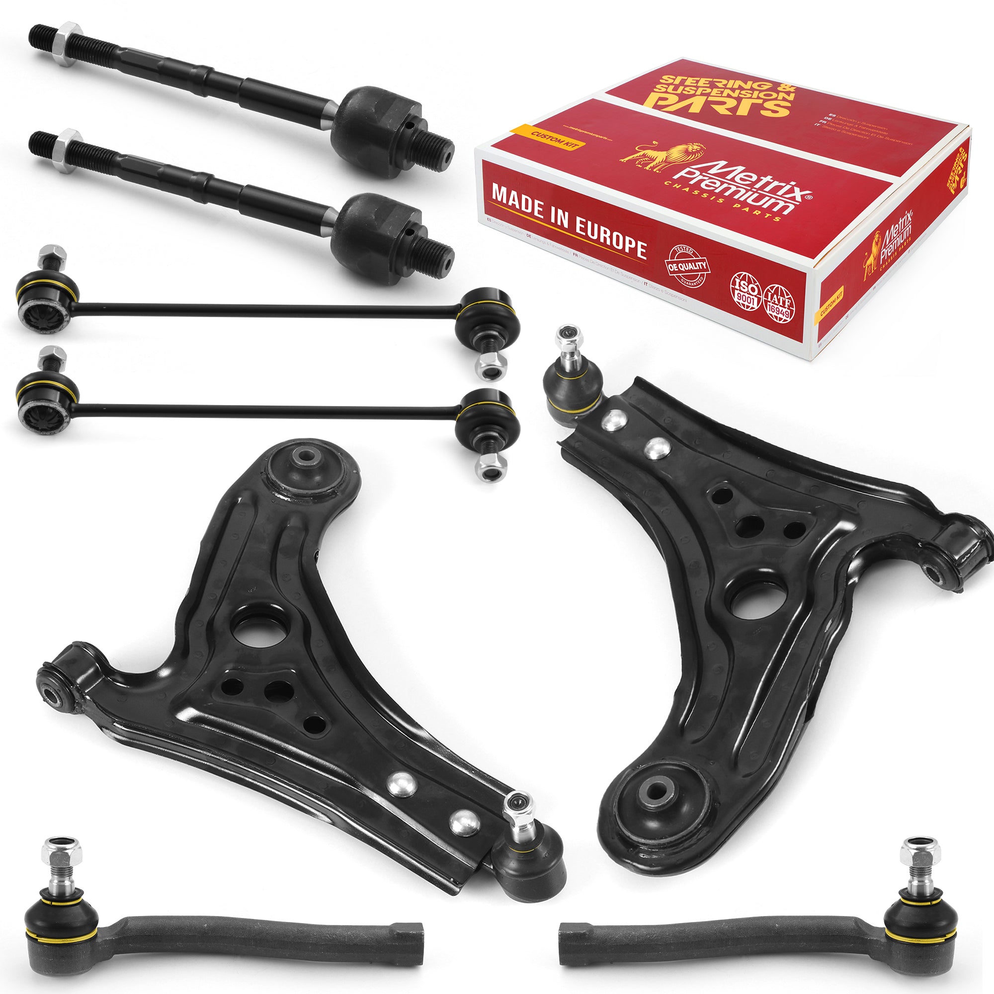 Metrix Premium Front End 8 PC Suspension Kit 95900MT for Chevrolet, Pontiac, Suzuki aftermarket spare parts