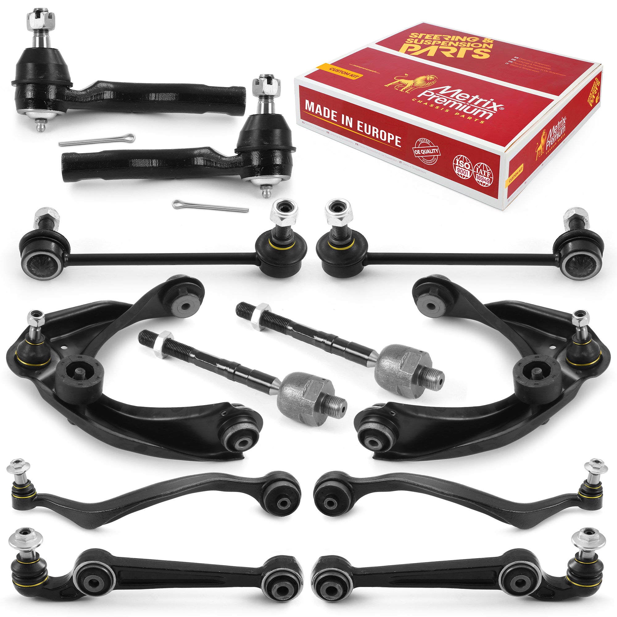 Metrix Premium Front End 12 PC Suspension Kit 95917MT for Ford, Lincoln, Mercury aftermarket spare parts