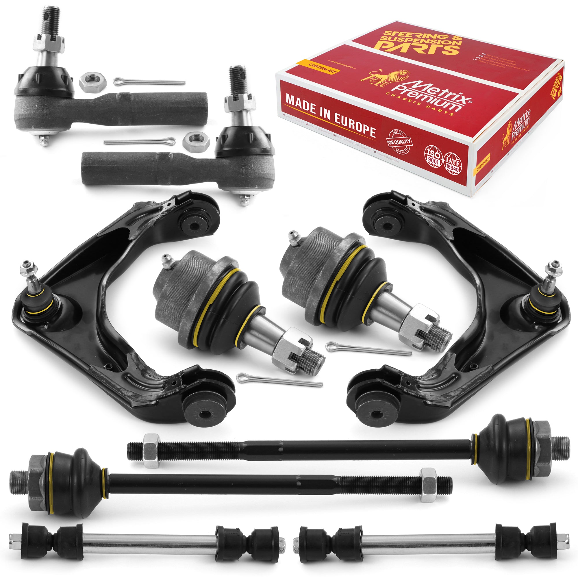 Metrix Premium Front End 10 PC Suspension Kit 95929MT for Chevrolet, GMC, Hummer aftermarket spare parts