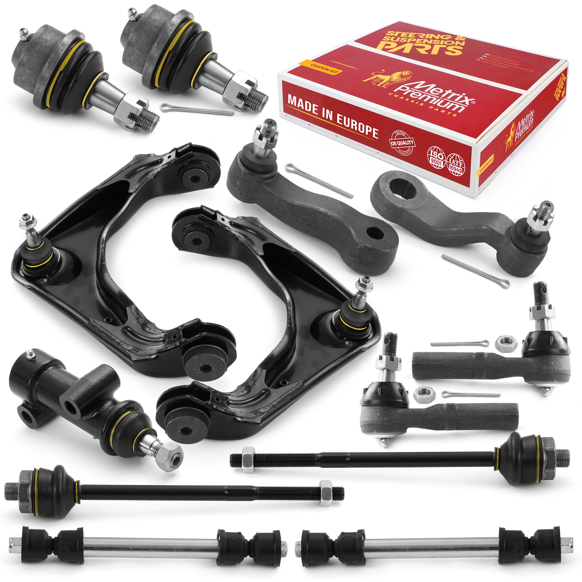Metrix Premium Front End 13 PC Suspension Kit 95930MT for Chevrolet, GMC, Hummer aftermarket spare parts