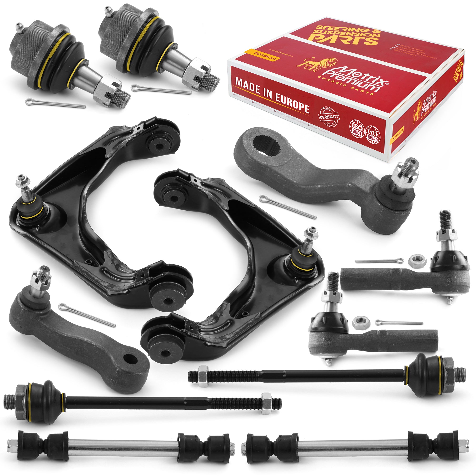 Metrix Premium Front End 12 PC Suspension Kit 95931MT for Chevrolet, GMC, Hummer aftermarket spare parts