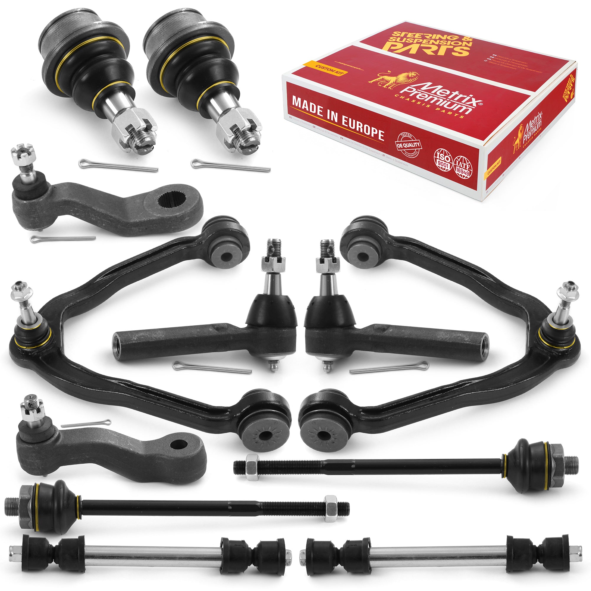 Metrix Premium Front End 12 PC Suspension Kit 95944MT for Cadillac, Chevrolet, GMC aftermarket spare parts
