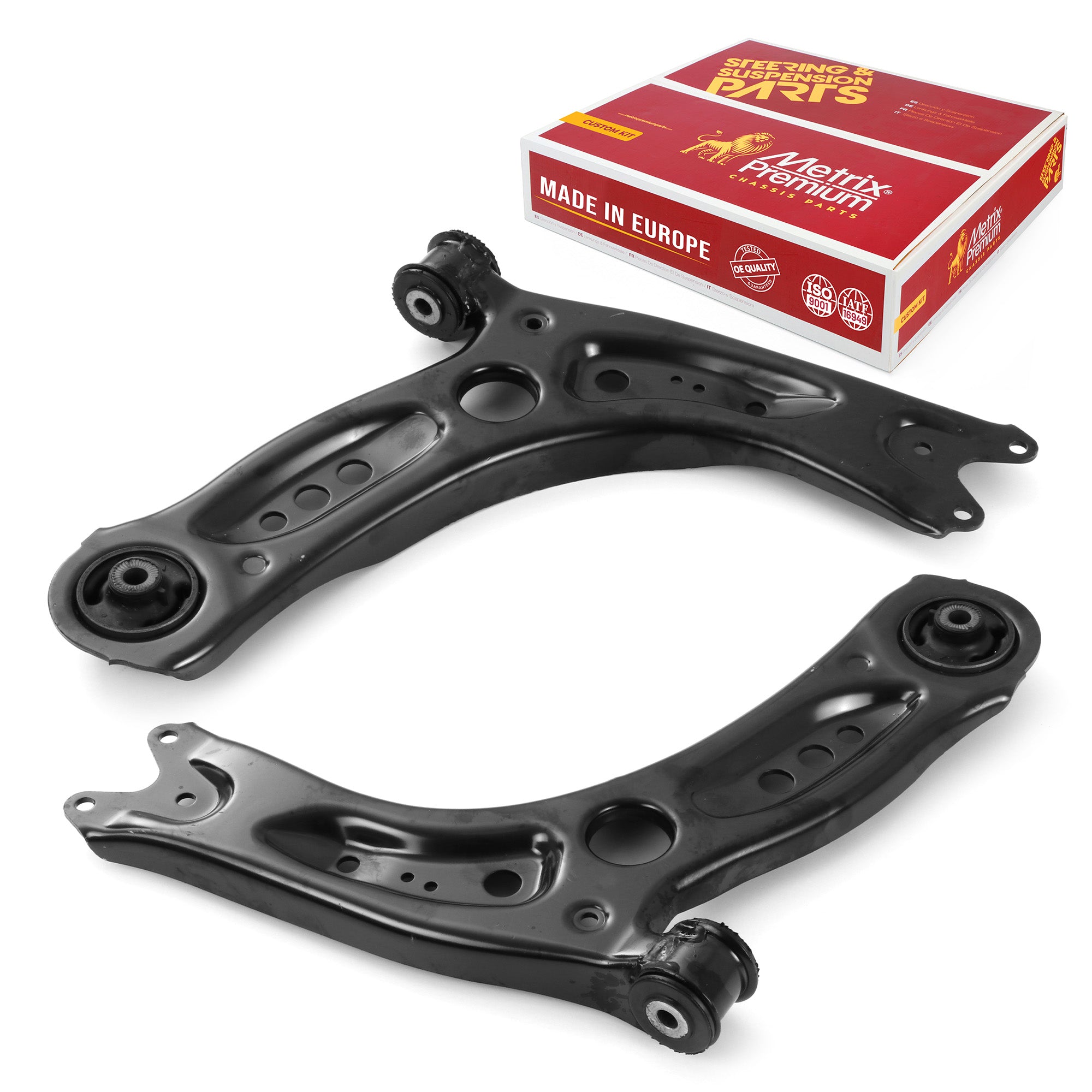 Metrix Premium Front Left & Right Lower Control Arm Kit 95960MT AUDI, VOLKSWAGEN, SEAT OE fit spare parts