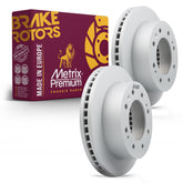 Metrix Premium Chassis Parts - 13.98 inch (355mm) 2 PC Front Coated Vented Disc Brake Rotor Fits Chevrolet Silverado 2500 HD, Silverado 3500 HD, Suburban 3500 HD, GMC Sierra 2500 HD, Sierra 3500 HD