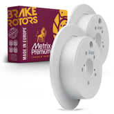 Metrix Premium Chassis Parts - 11.25 inch (285.65mm) 2 PC Rear Coated Solid Disc Brake Rotor Fits 2008-2014 Subaru Impreza, 2009-2013 Forester, 2010-2014 Outback, 2010-2014 Legacy, 2013-2015 BRZ