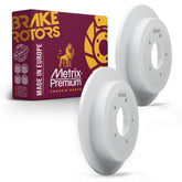 Metrix Premium Chassis Parts - 13.16 inch (334.2mm) 2 PC Rear Coated Solid Disc Brake Rotor Fits 1997-2000 Ford F-150, 1997-2002 Expedition, 1998-2002 Lincoln Navigator, 08.8994.81, Made in Europe