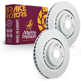 Metrix Premium Chassis Parts - 12.91 inch (328mm) 2 PC Front Coated Vented Disc Brake Rotor Fits 2008-2019 Toyota Highlander, 2010-2015 Lexus RX350, RX450h, 11-20 Sienna, 15-17 NX200t, NX300h, NX300