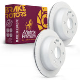 Metrix Premium Chassis Parts - 12.8 inch (325mm) 2 PC Rear Coated Vented Disc Brake Rotor Fits Chevrolet Astro, Silverado 1500, 2500 Suburban 1500, 2500, Tahoe, GMC Safari, Sierra 1500 Yukon, XL 1500
