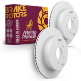 Metrix Premium Chassis Parts - 12.11 inch (307.7mm) 2 PC Rear Coated Vented Disc Brake Rotor Fits INFINITI FX35, FX37, FX45, JX35, M35h, M37, M56, Q50, Q60, Q70, Q70L, Nissan Murano, Pathfinder Quest