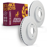 Metrix Premium Chassis Parts - 11.94 inch (303.2mm) 2 PC Front Coated Vented Disc Brake Rotor Fits 2005-2012 Ford Escape, 2005-2006 Mazda Tribute, 2008-2011 Mazda Tribute, 2005-2011 Mercury Mariner