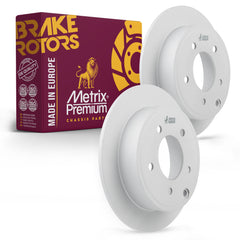Metrix Premium Chassis Parts - 10.31 inch (262mm) 2 PC Rear Coated Solid Disc Brake Rotor Fits Chrysler 200, Chrysler Sebring, Dodge Avenger, Caliber, Jeep Compass, Jeep Patriot, Mitsubishi Lancer