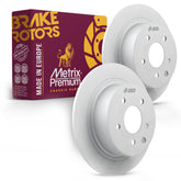 Metrix Premium Chassis Parts - 11.48 inch (291.7mm) 2 PC Rear Coated Solid Brake Rotor Fits 2002-2022 Nissan Altima, 2004-2008 Maxima, 2007-2019 Sentra, 2011-2017 Juke, 09.8969.20, Made in Europe