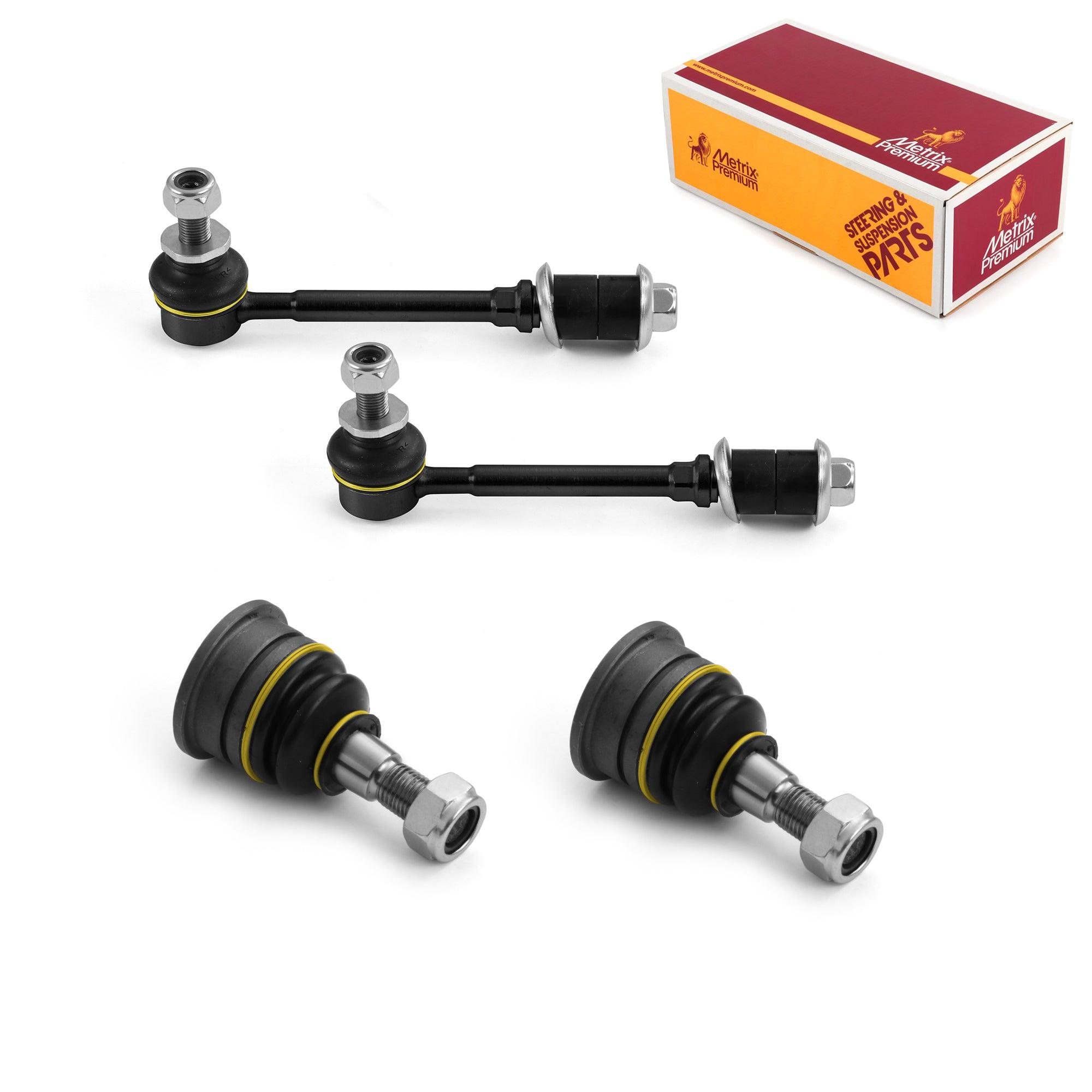 Metrix Premium 4 PC Stabilizer Bar Link and Upper Ball Joint Kit 96551MT