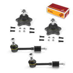 Metrix Premium 4 PC Stabilizer Bar Link and Upper Ball Joint Kit 96555MT