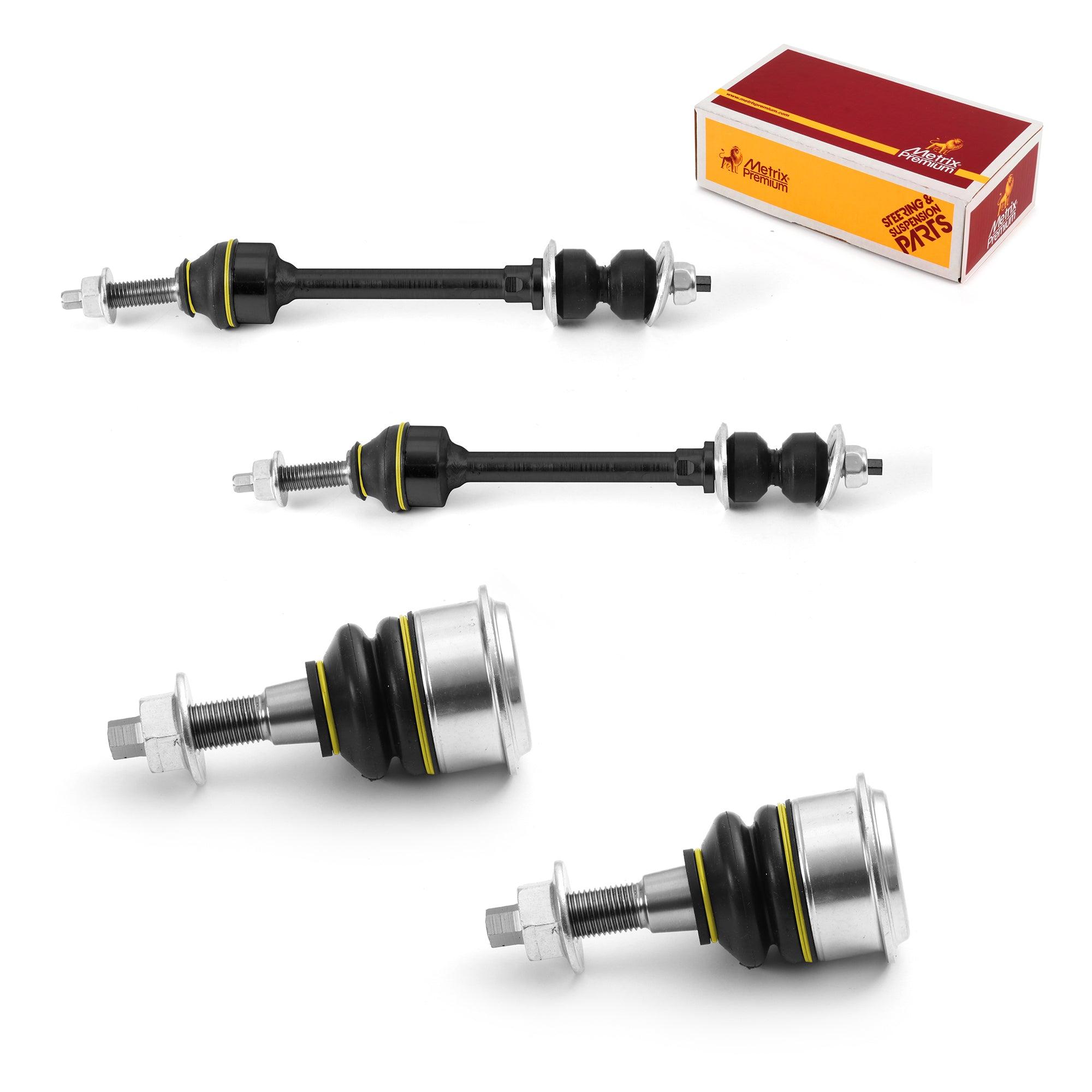 Metrix Premium 4 PC Stabilizer Bar Link and Upper Ball Joint Kit 96558MT
