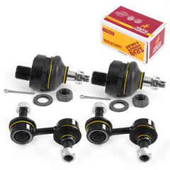Metrix Premium 4 PC Front Stabilizer Bar Link and Upper Ball Joint Kit 96572MT Suspension OEM fit Spare Parts