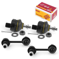Metrix Premium 4 PC Front Stabilizer Bar Link and Upper Ball Joint Kit 96573MT Suspension OEM fit Spare Parts