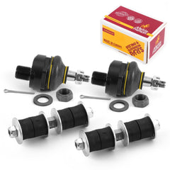 Metrix Premium 4 PC Front Stabilizer Bar Link and Upper Ball Joint Kit 96615MT Suspension OEM fit Spare Parts