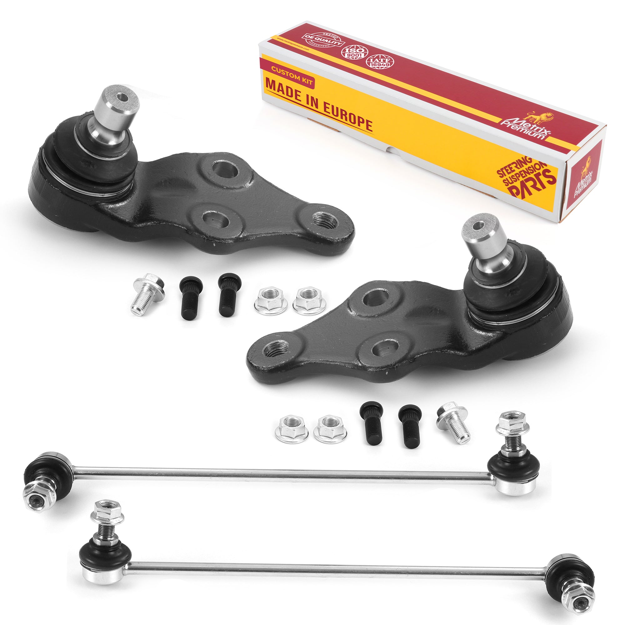 Metrix Premium 4 PC Front Stabilizer Bar Link and Front Lower Ball Joint Kit 96943MT OEM fit auto parts