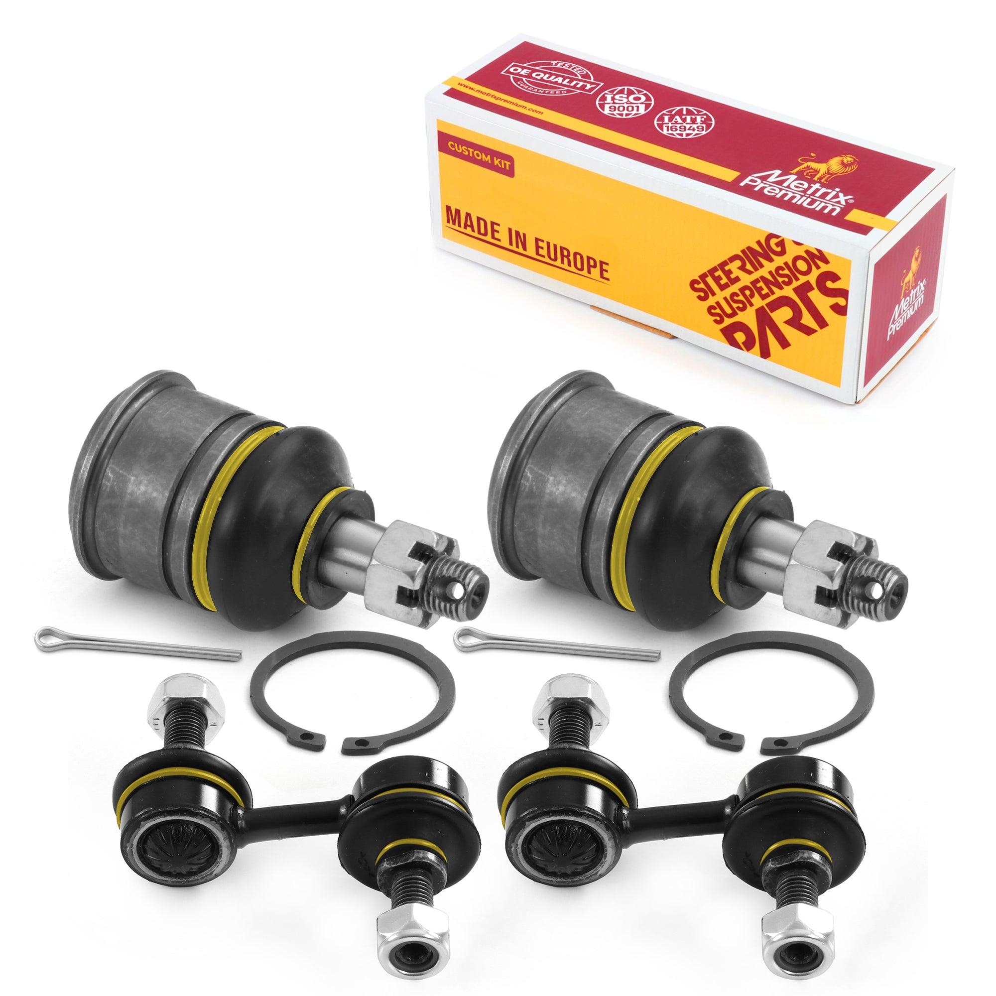 Metrix Premium 4 PC Front Stabilizer Bar Link and Front Lower Ball Joint Kit 96971MT Suspension OEM fit Spare Parts