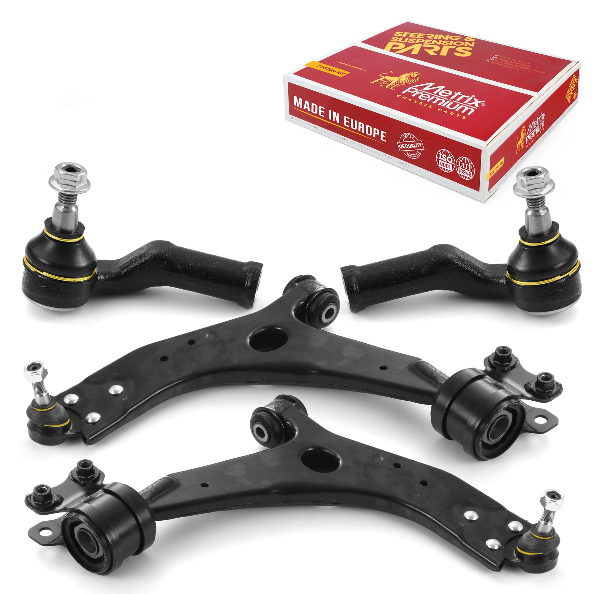 Metrix Premium 4 PC Control Arm and Outer Tie Rod End Kit 97068MT
