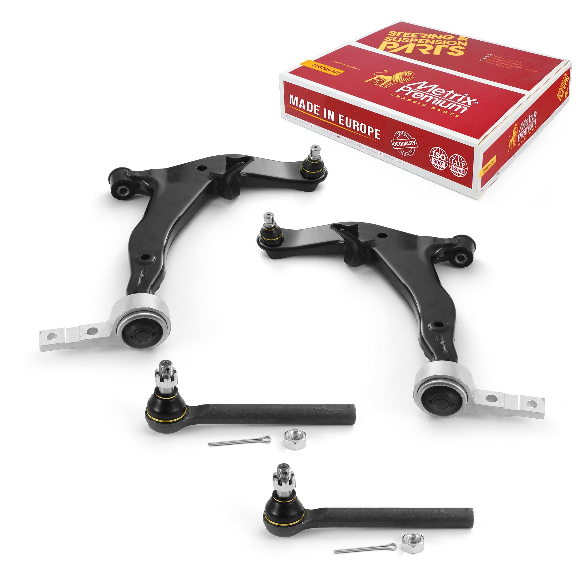 Metrix Premium 4 PC Control Arm and Outer Tie Rod End Kit 97086MT