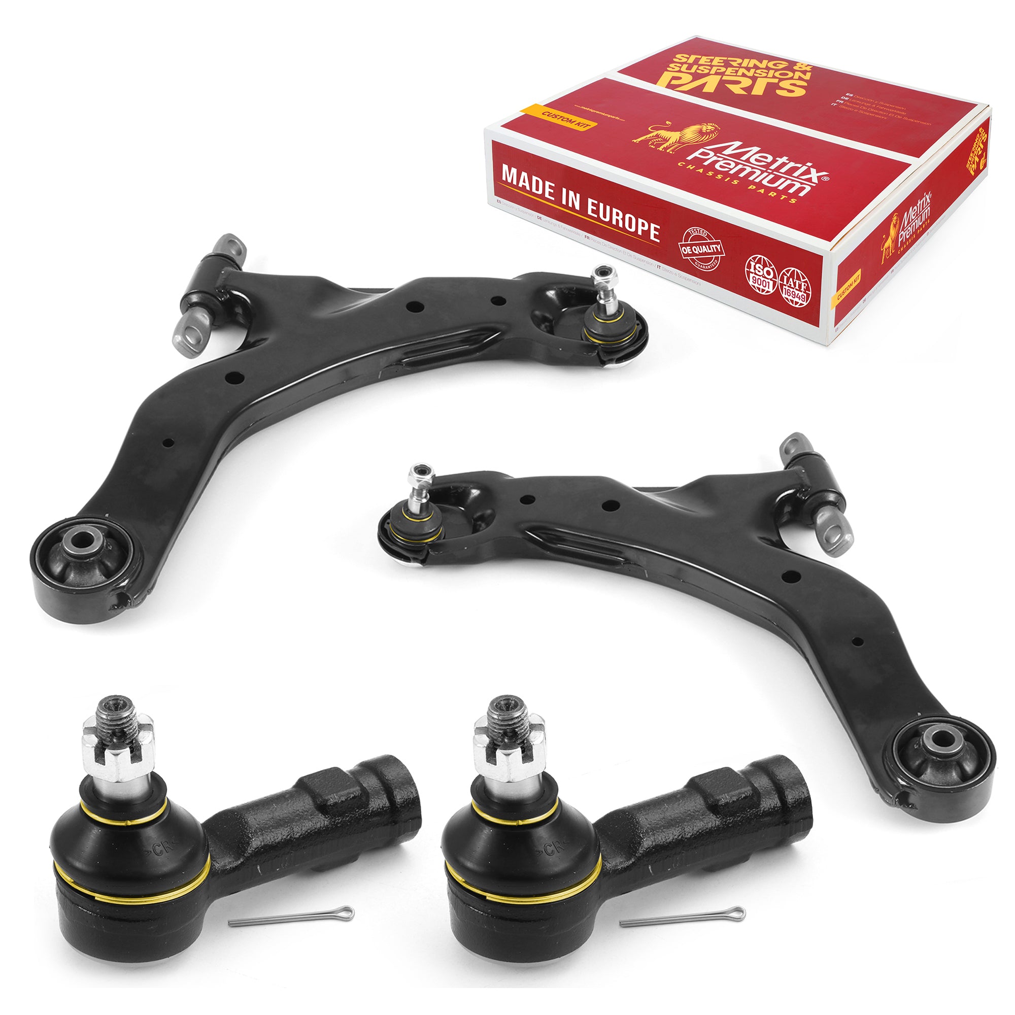 Metrix Premium 4 PC Control Arm and Outer Tie Rod End Kit 97117MT