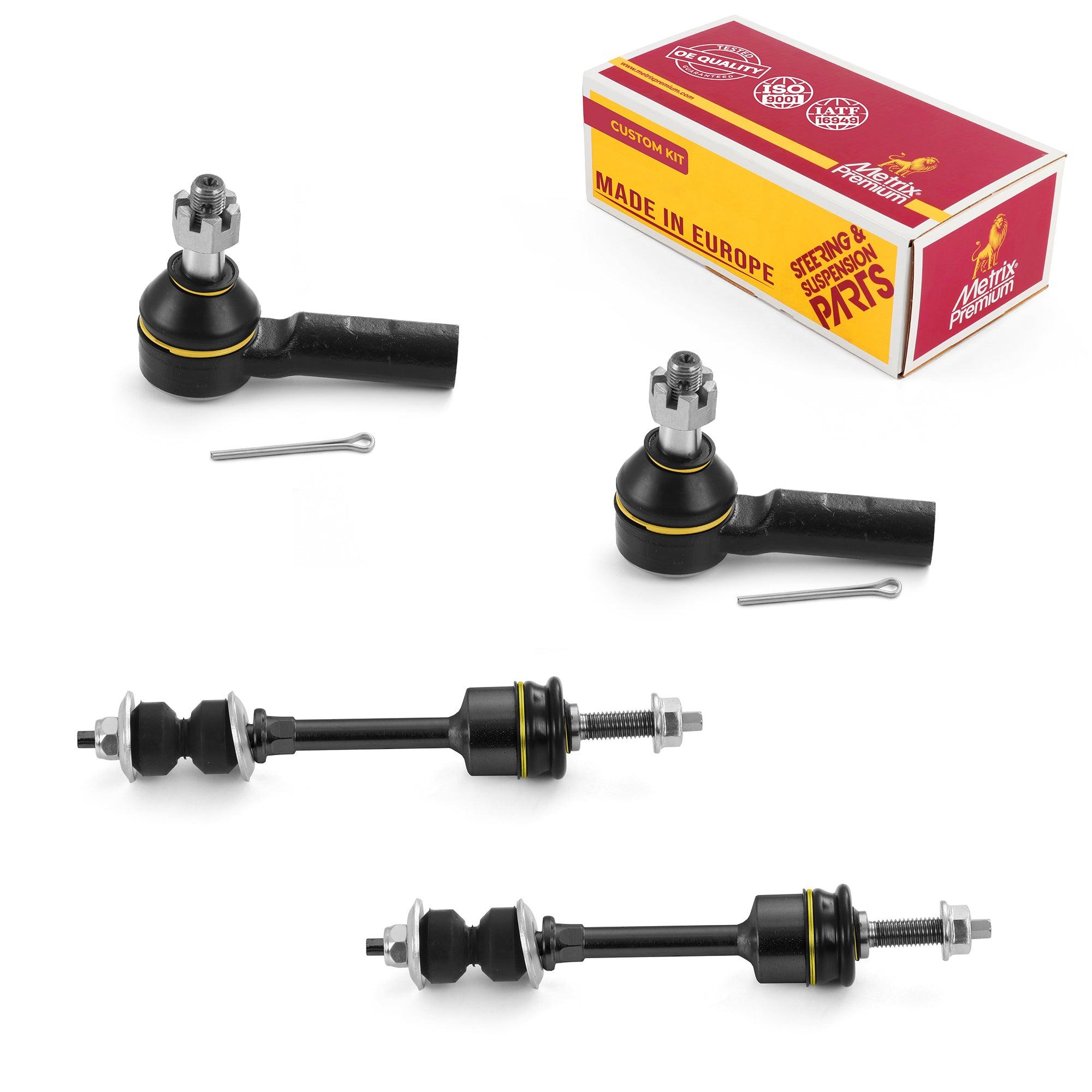 Metrix Premium 4 PC Stabilizer Bar Link and Outer Tie Rod End Kit 97225MT
