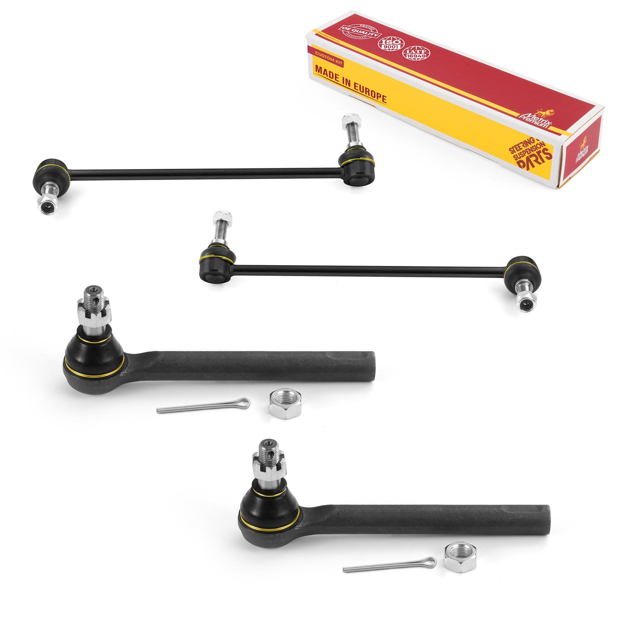Metrix Premium 4 PC Stabilizer Bar Link and Outer Tie Rod End Kit 97232MT