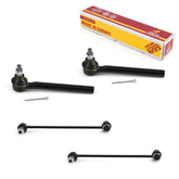 Metrix Premium 4 PC Stabilizer Bar Link and Outer Tie Rod End Kit 97260MT