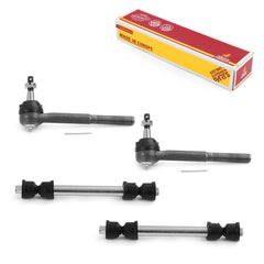 Metrix Premium 4 PC Stabilizer Bar Link and Outer Tie Rod End Kit 97334MT
