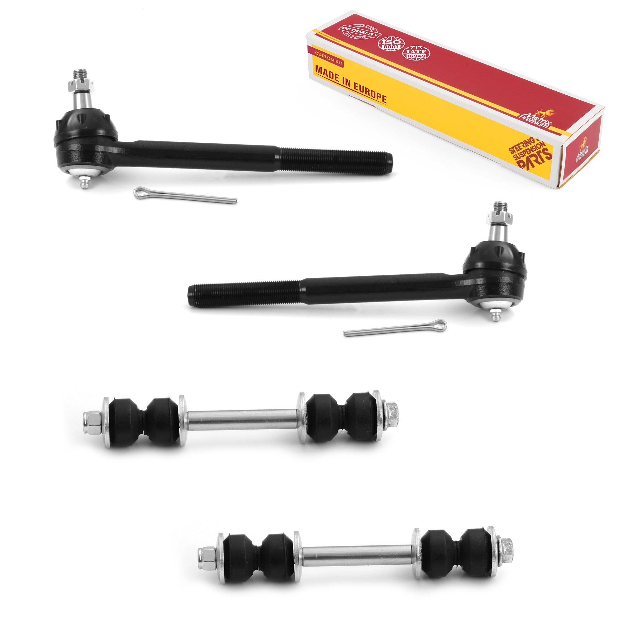 Metrix Premium 4 PC Stabilizer Bar Link and Outer Tie Rod End Kit 97338MT