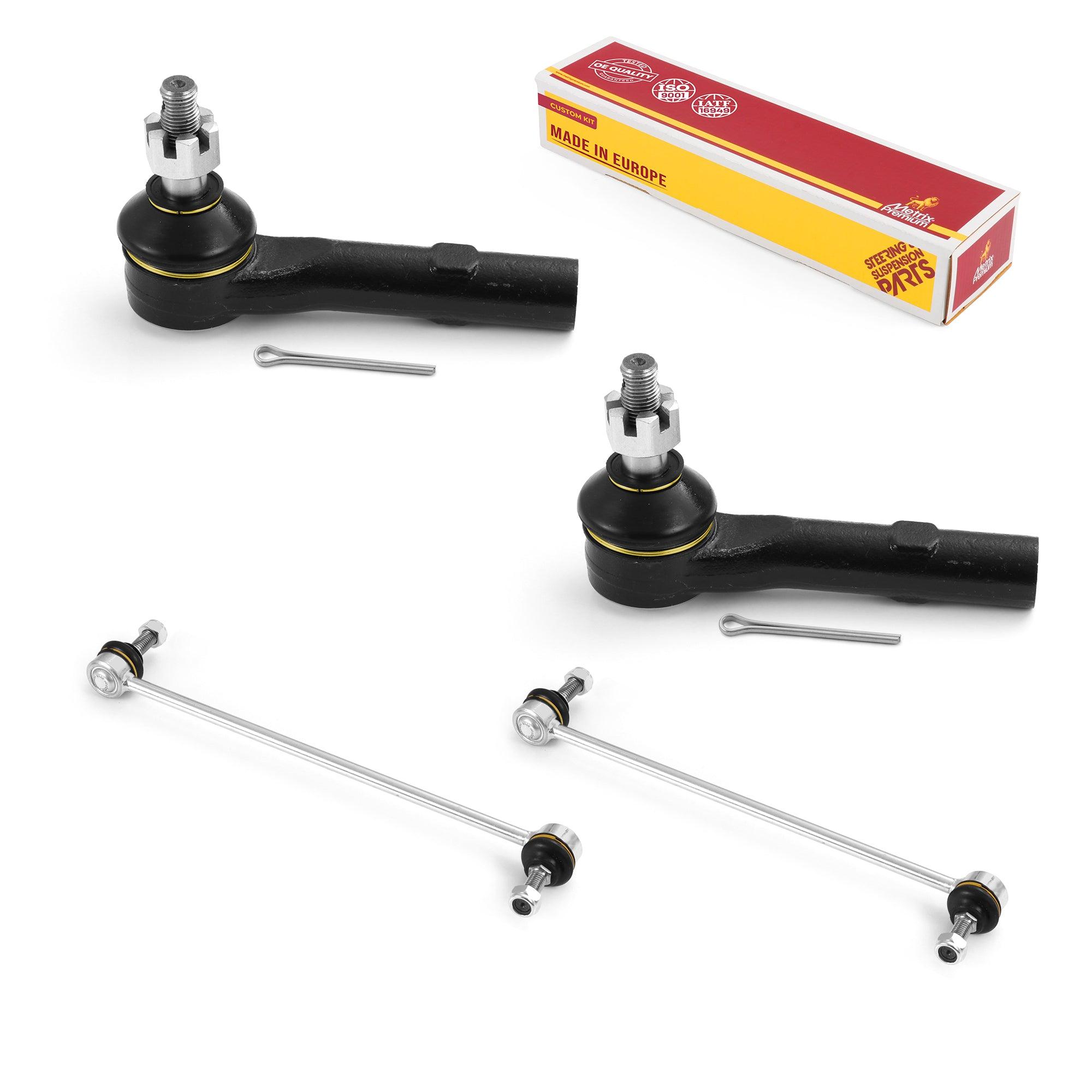 Metrix Premium 4 PC Stabilizer Bar Link and Outer Tie Rod End Kit 97343MT
