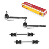 Metrix Premium 4 PC Stabilizer Bar Link and Outer Tie Rod End Kit 97345MT