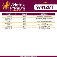 Metrix Premium 4 PC Front Stabilizer Bar Link and Sway Bar Bushing Kit  97412MT fitment