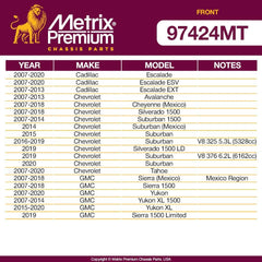 Metrix Premium 4 PC Front Stabilizer Bar Link and Sway Bar Bushing Kit  97424MT fitment