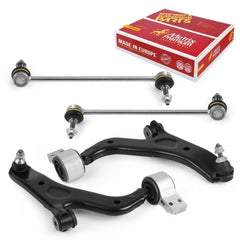 Metrix Premium 4 PC Front Lower Control Arm and Front Stabilizer Bar Link Kit 97636MT Suspension OEM fit Spare Parts