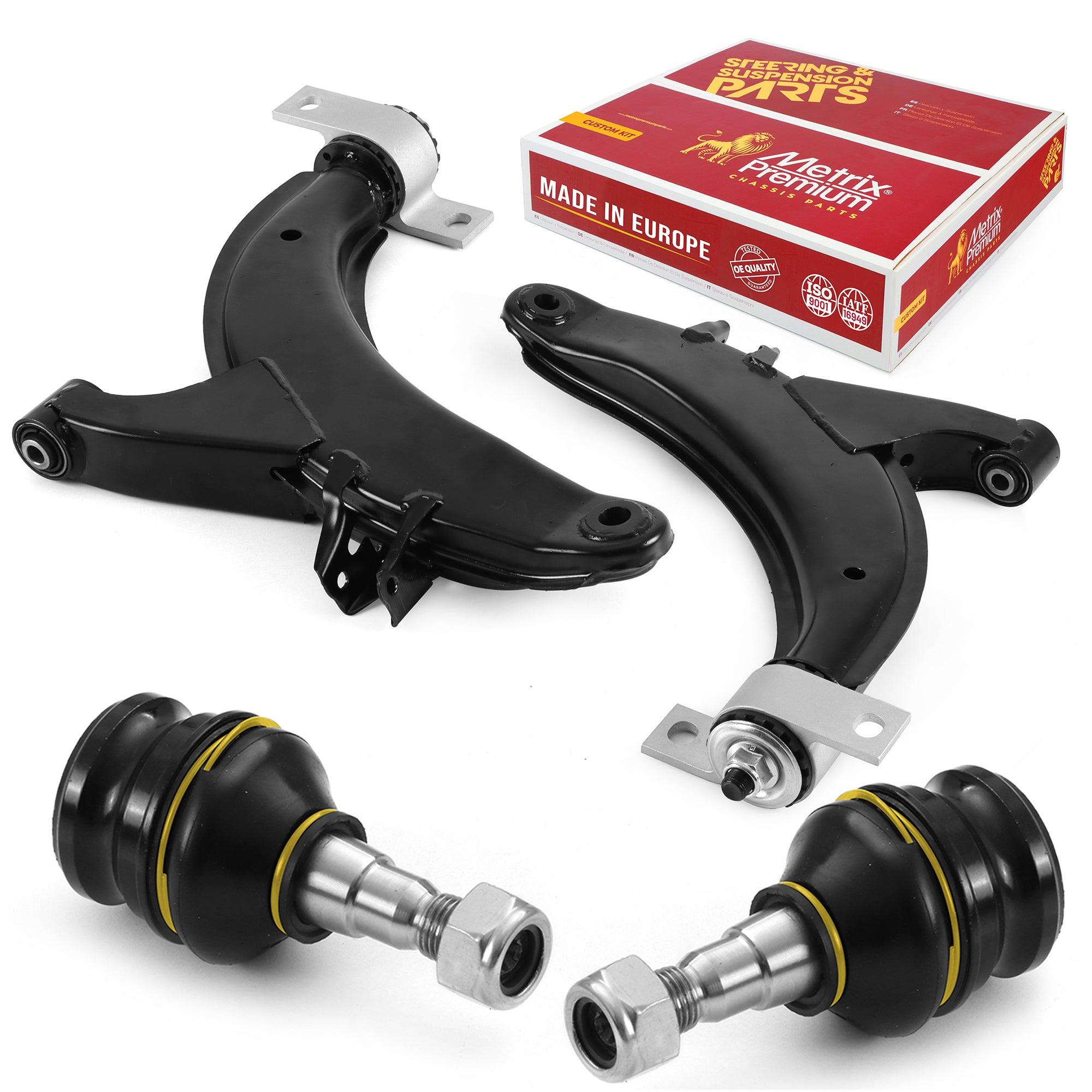 Metrix Premium 4 PC Front Lower Control Arm and Front Lower Ball Joint Kit 97753MT OEM fit spare car parts
