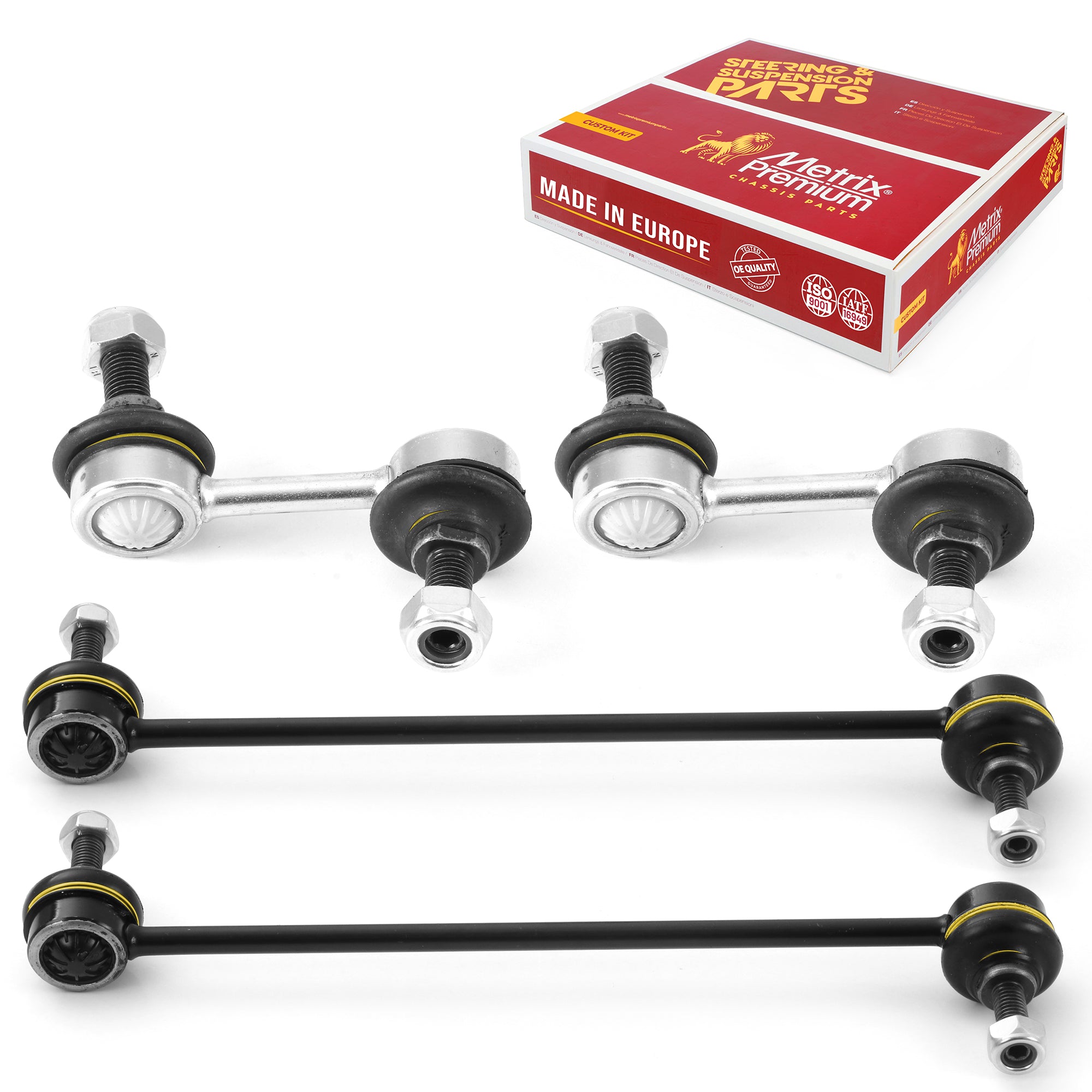 Metrix Premium 4 PC Front Stabilizer Bar Link and Rear Stabilizer Bar Link Kit 97954MT OEM fit auto parts