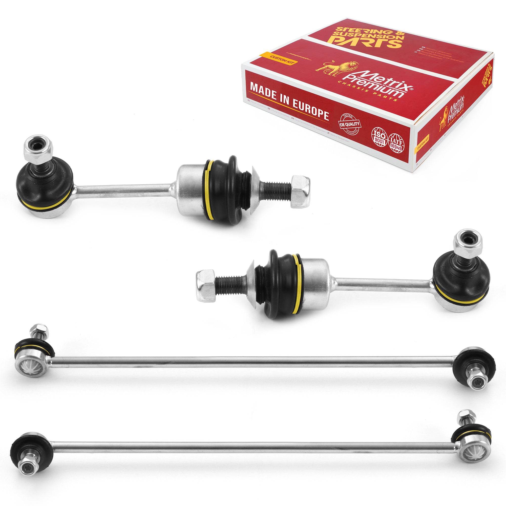 Metrix Premium 4 PC Front Stabilizer Bar Link and Rear Stabilizer Bar Link Kit 97958MT OEM fit auto parts