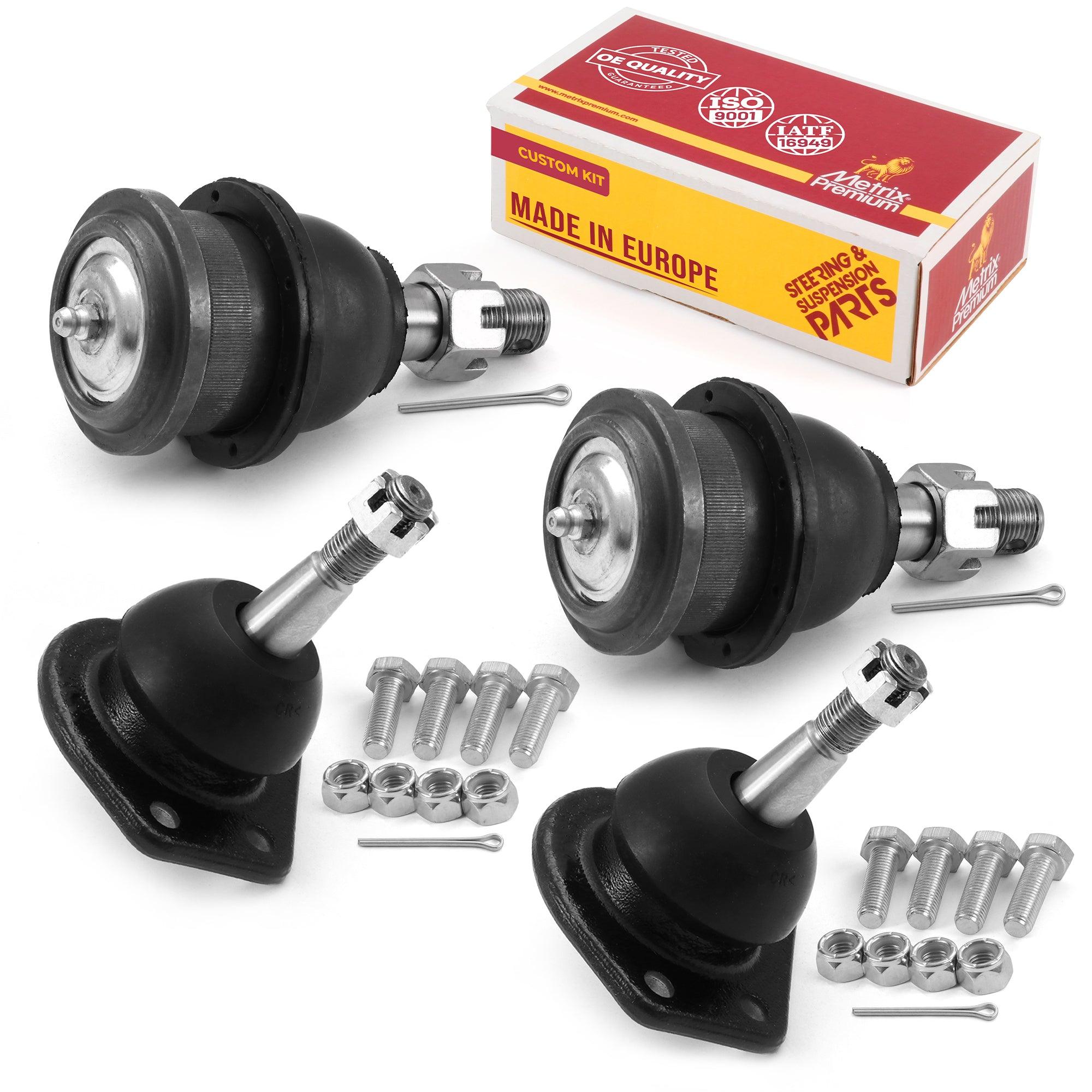 Metrix Premium 4 PC Front Upper Ball Joint and Front Lower Ball Joint Kit 98029MT Suspension OEM fit Spare Parts