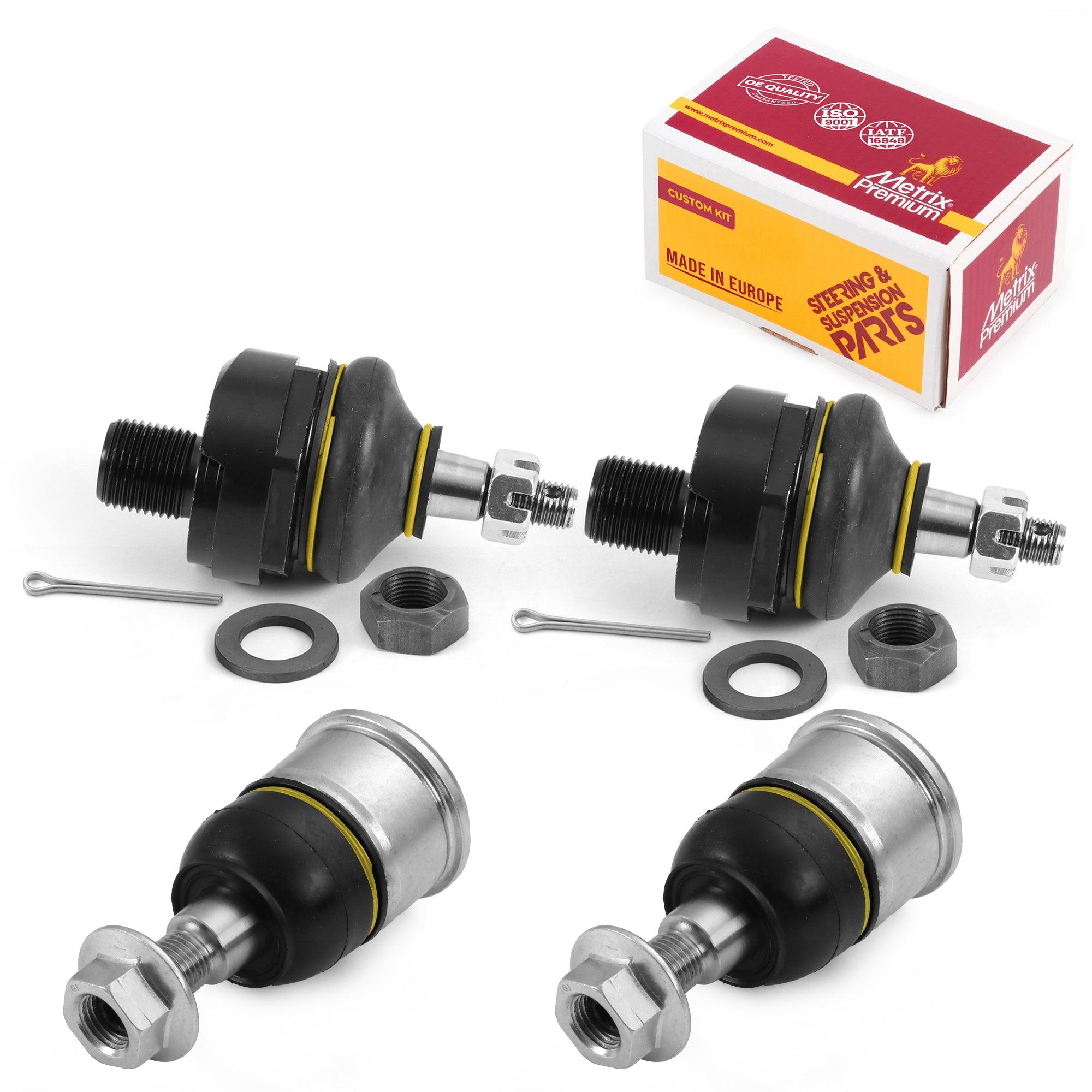 Metrix Premium 4 PC Front Upper Ball Joint and Front Lower Ball Joint Kit 98041MT Suspension OEM fit Spare Parts