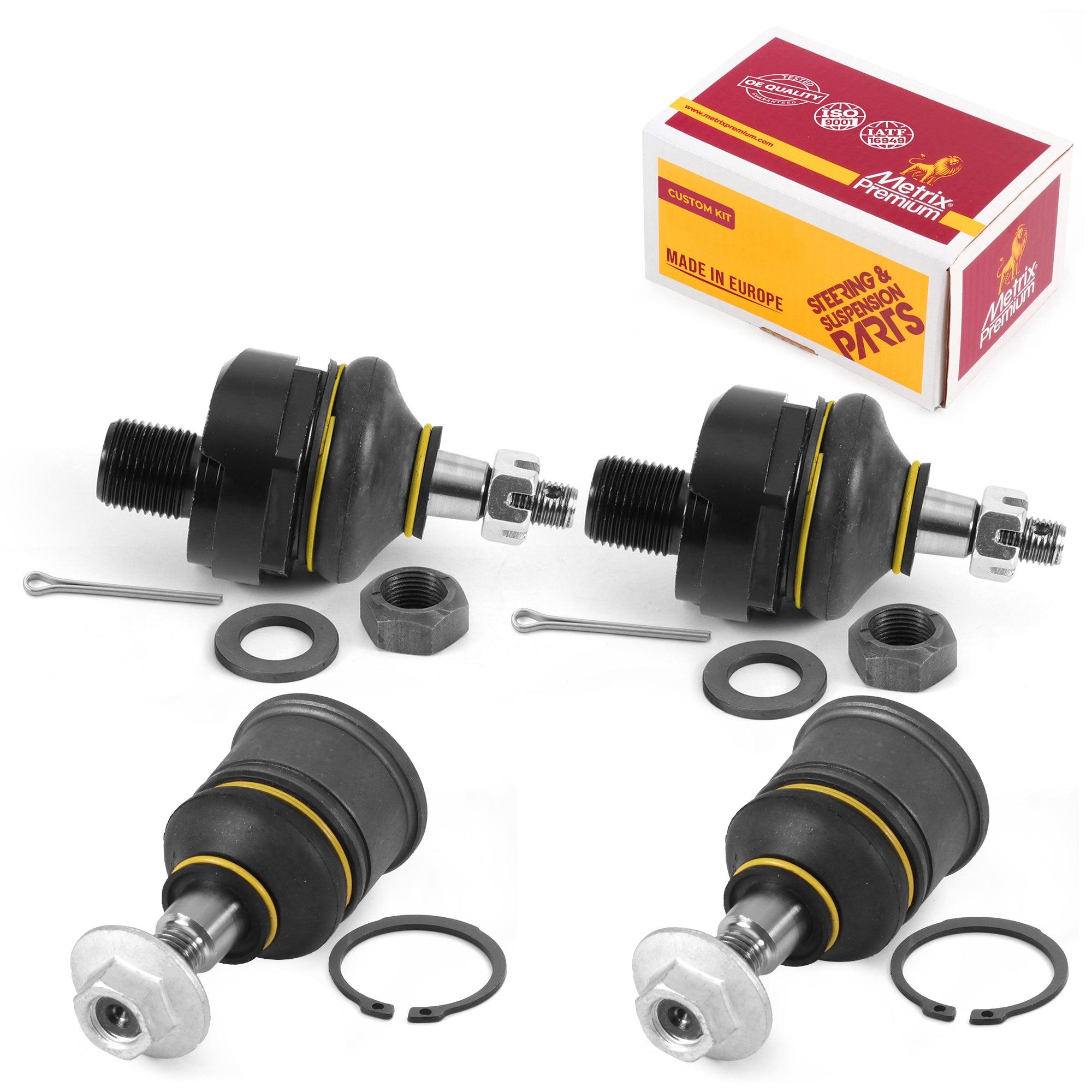 Metrix Premium 4 PC Front Upper Ball Joint and Front Lower Ball Joint Kit 98042MT Suspension OEM fit Spare Parts