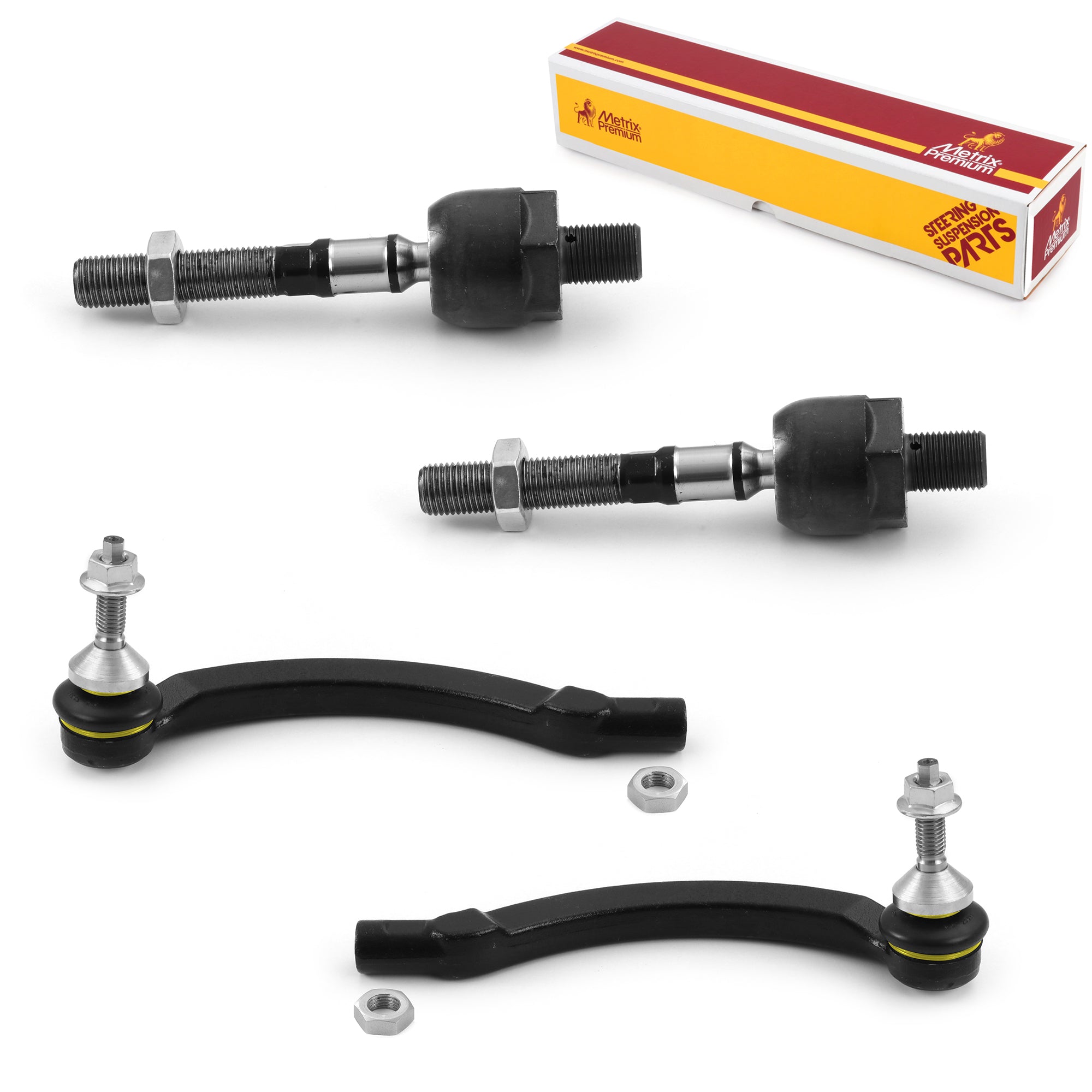 Metrix Premium 4 PC Inner Tie Rod End and Outer Tie Rod End Kit 98048MT OEM fit auto parts