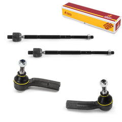 Metrix Premium 4 PC Inner Tie Rod End and Outer Tie Rod End Kit 98050MT OEM fit auto parts