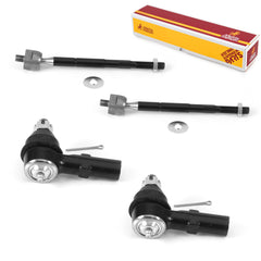 Metrix Premium 4 PC Inner Tie Rod End and Outer Tie Rod End Kit 98053MT OEM fit auto parts