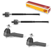Metrix Premium 4 PC Inner Tie Rod End and Outer Tie Rod End Kit 98080MT OEM fit auto parts